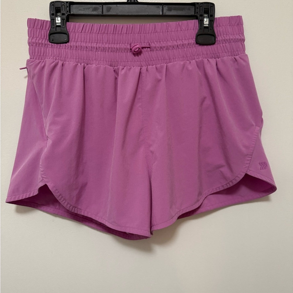 All in Motion Purple Athletic Shorts with Elastic Waistband